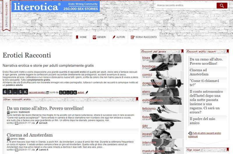 Erotici Racconti siti porno blog