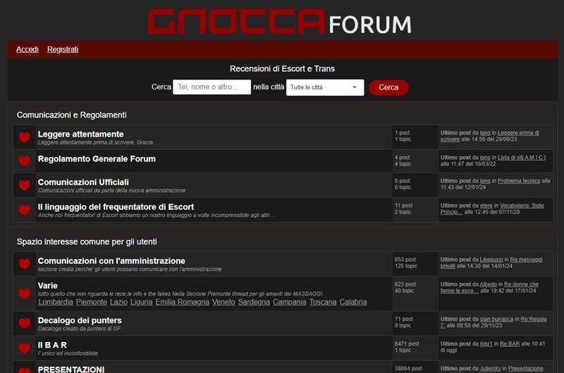 Gnocca Forum siti porno blog