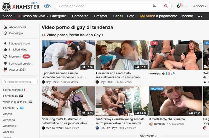 Xhamster gay siti porno gay