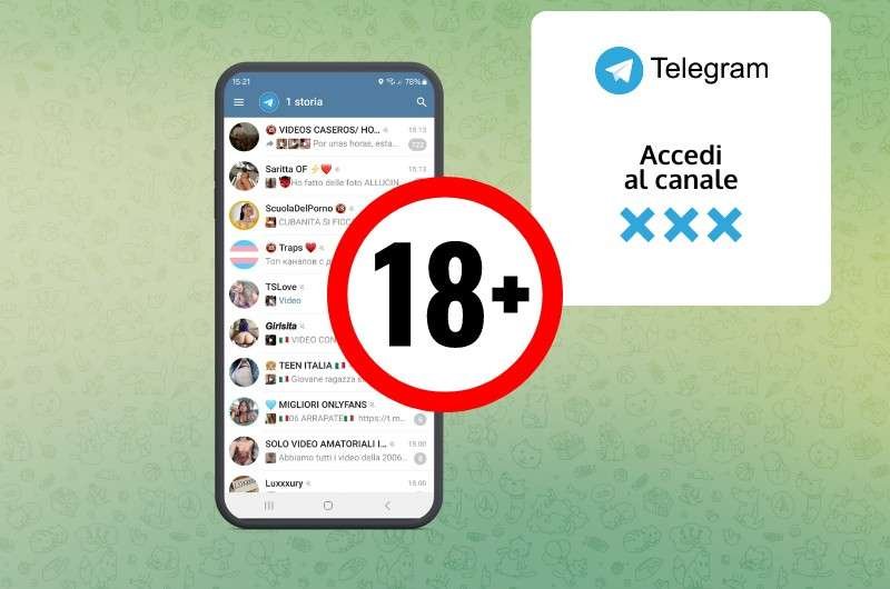 Feste Distruttive canali telegram porno