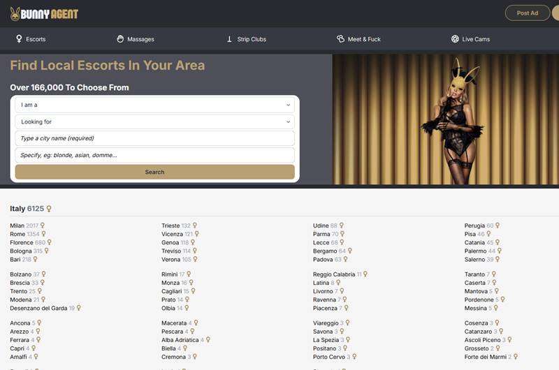 bunny agent siti di escort
