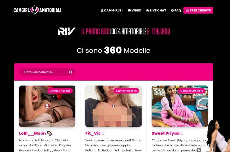 camgirl amatoriali sito