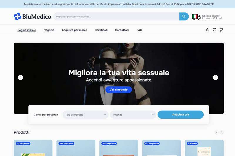 Copertina della recensione di BluMedico, sito riservato ai maggiorenni