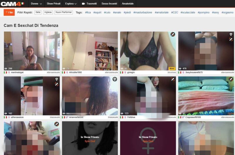 Copertina della recensione di Cam4, sito riservato ai maggiorenni