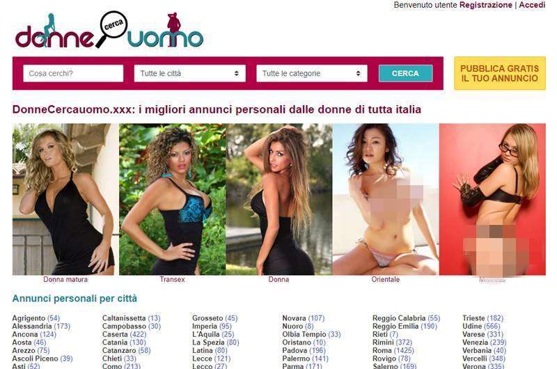 Copertina della recensione di Donne Cerca Uomo, sito riservato ai maggiorenni