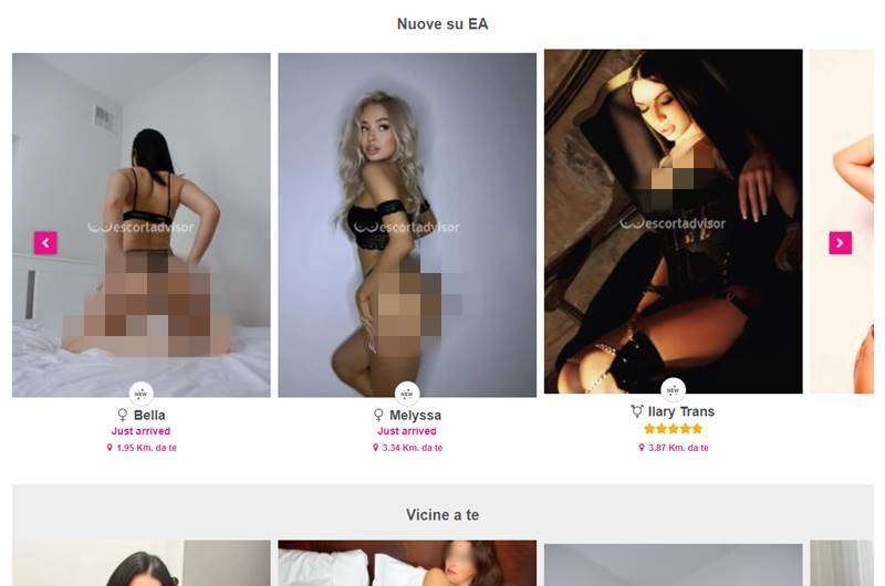 Copertina della recensione di Escort Advisor, sito riservato ai maggiorenni