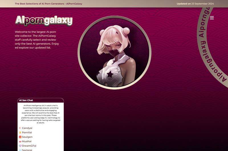 Copertina della recensione di AIporngalaxy, sito riservato ai maggiorenni