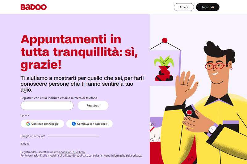 Copertina della recensione di Badoo, sito riservato ai maggiorenni