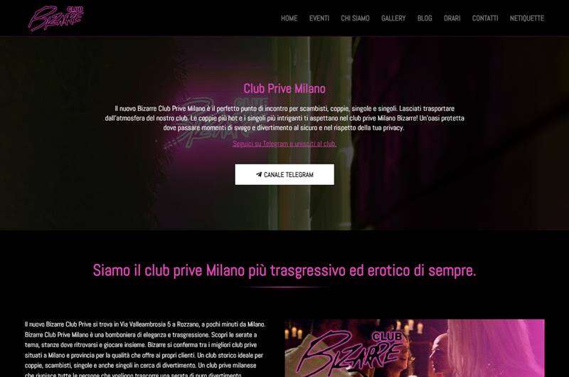 Copertina della recensione di Bizarre Club Privé Milano, sito riservato ai maggiorenni
