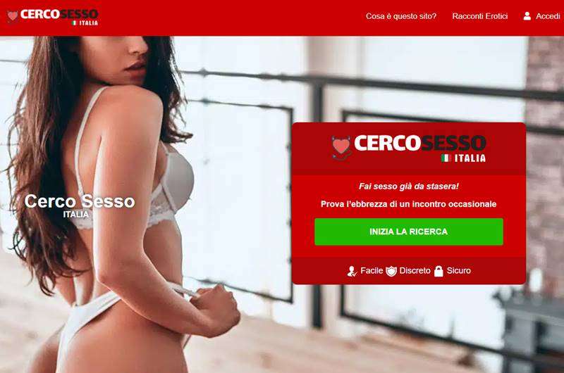 Copertina della recensione di Cerco Sesso Italia, sito riservato ai maggiorenni