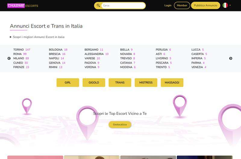 Copertina della recensione di CharmeEscorts, sito riservato ai maggiorenni