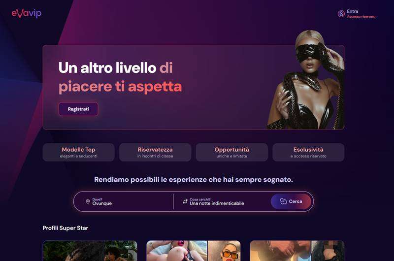 Copertina della recensione di eVavip, sito riservato ai maggiorenni