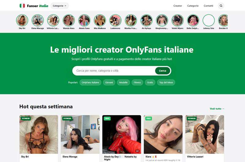 Copertina della recensione di Fanser Italia, sito riservato ai maggiorenni