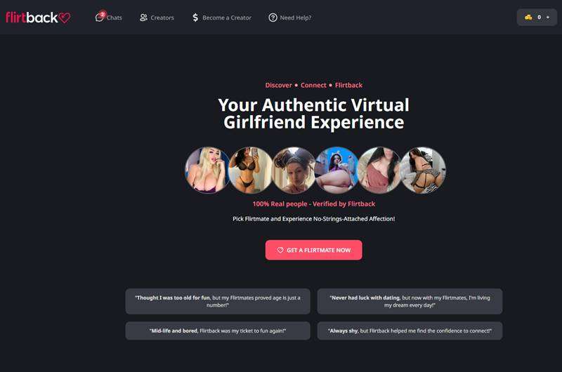 Copertina della recensione di Flirtback, sito riservato ai maggiorenni
