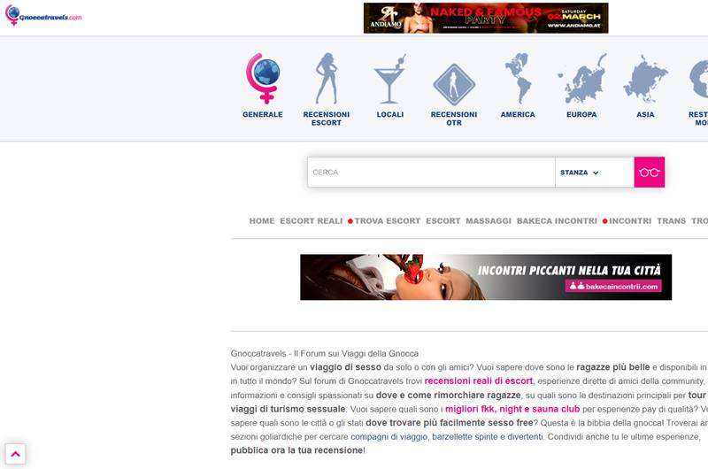 Copertina della recensione di Gnocca Travels, sito riservato ai maggiorenni
