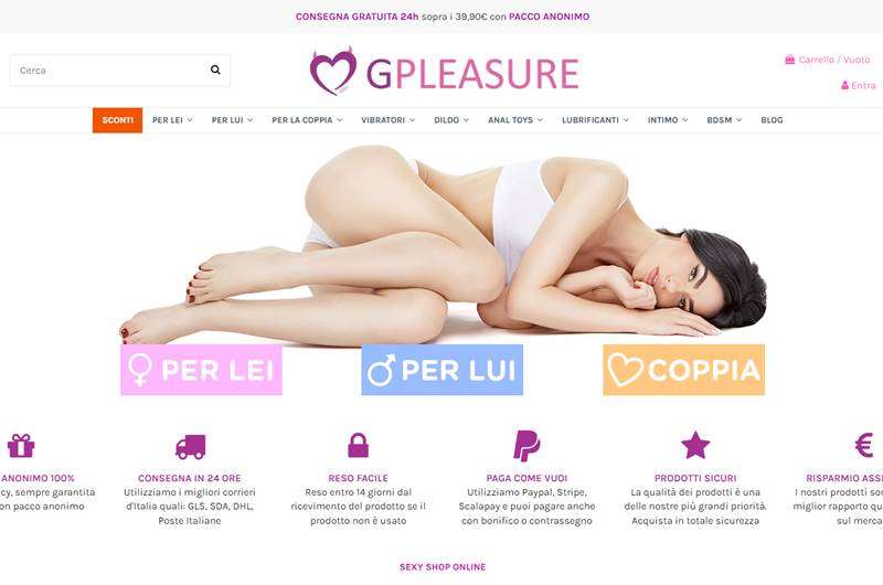 Copertina della recensione di Gpleasure, sito riservato ai maggiorenni