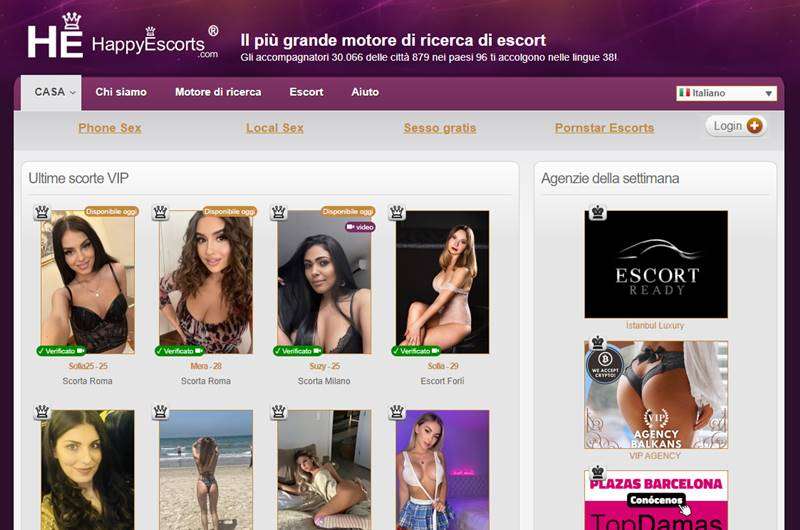 Copertina della recensione di HappyEscorts, sito riservato ai maggiorenni