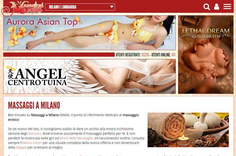 Copertina della recensione di Massaggi a Milano, sito riservato ai maggiorenni