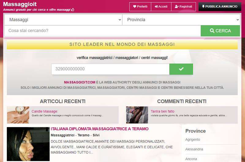 Copertina della recensione di Massaggioit, sito riservato ai maggiorenni