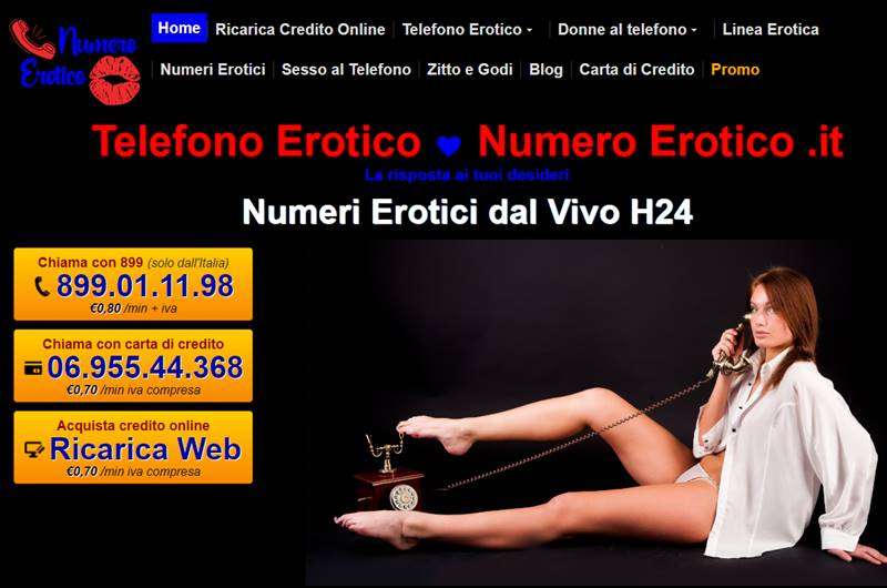 Copertina della recensione di Numero Erotico, sito riservato ai maggiorenni