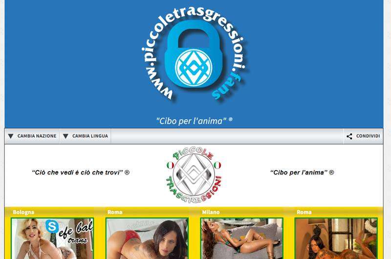 Copertina della recensione di Piccole Trasgressioni, sito riservato ai maggiorenni