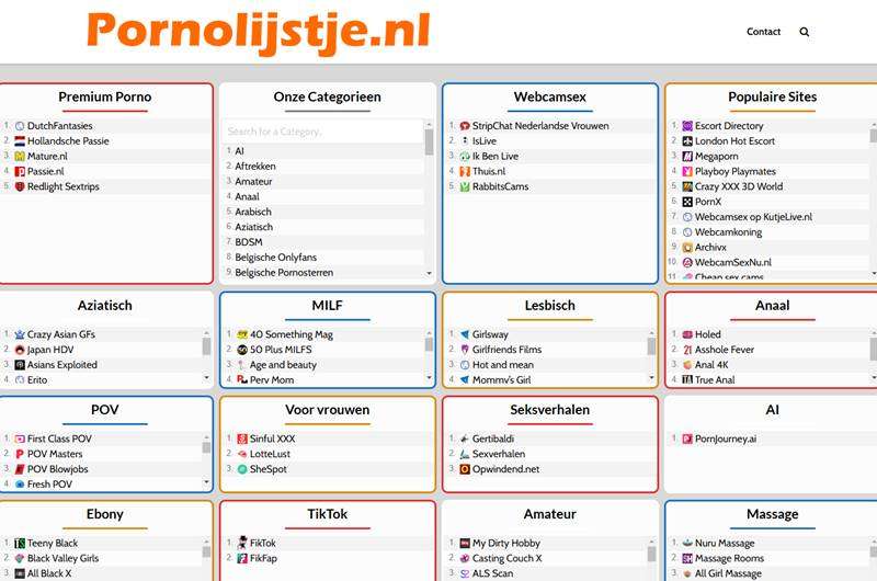 Copertina della recensione di Pornolijstje, sito riservato ai maggiorenni