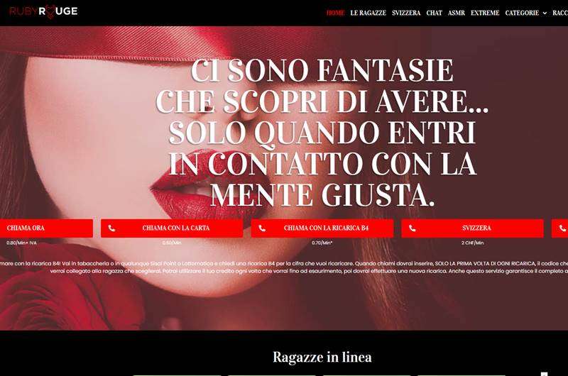 Copertina della recensione di Ruby Rouge, sito riservato ai maggiorenni