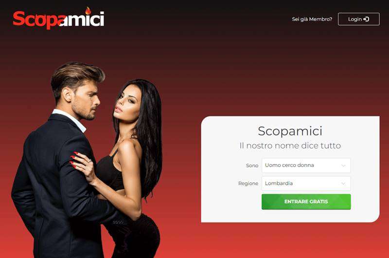 Copertina della recensione di Scopamici, sito riservato ai maggiorenni