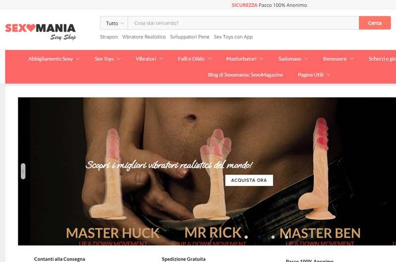Copertina della recensione di Sexomania, sito riservato ai maggiorenni