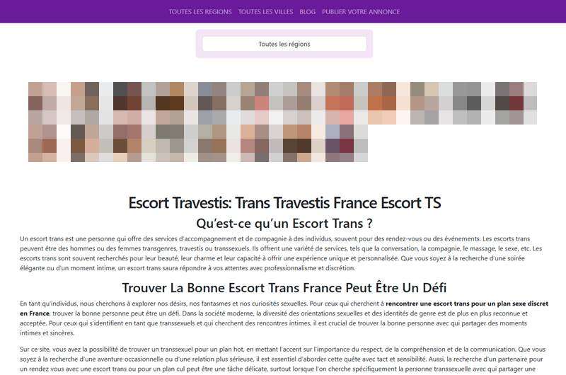 Copertina della recensione di Sexy Trans, sito riservato ai maggiorenni