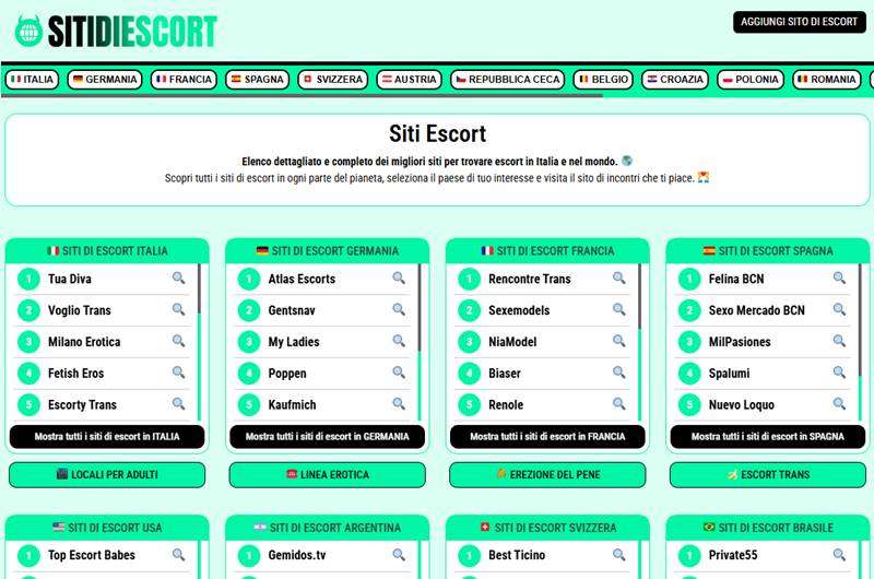Copertina della recensione di Siti di Escort, sito riservato ai maggiorenni