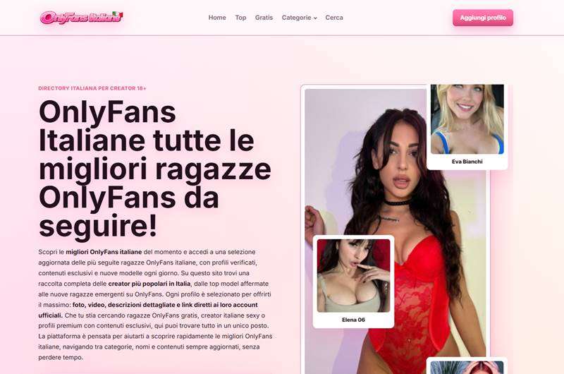 Copertina della recensione di OnlyFans Italiane, sito riservato ai maggiorenni