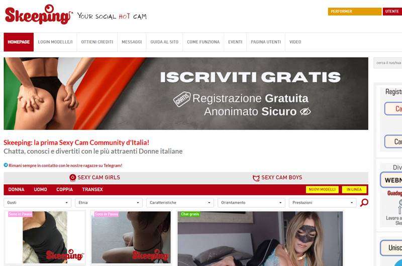 Copertina della recensione di Skeeping, sito riservato ai maggiorenni
