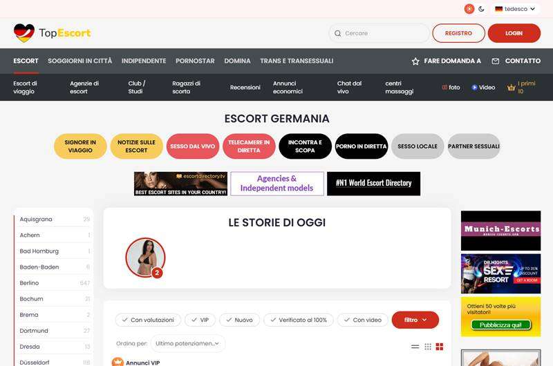 Copertina della recensione di Top Escort De, sito riservato ai maggiorenni