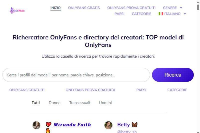Copertina della recensione di Top Model OnlyFans, sito riservato ai maggiorenni